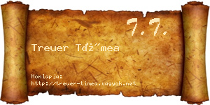 Treuer Tímea névjegykártya